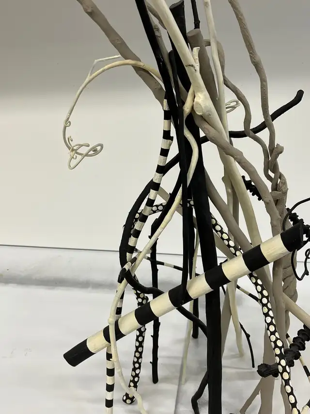 Attractive decorated/painted twig sculpture. Base 14”W x 31”H. in Arts & Collectibles in City of Toronto - Image 5