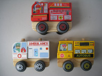 Wooden Mix-and-Match Play Vehicles