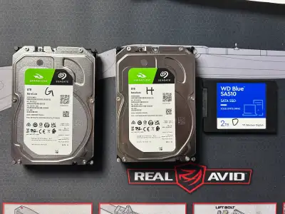 Normally used, nothing abused. $130 each! DOM: May 2023 The HDDs' warranty is until Jan. 2026. The S...