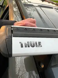 Two, silver Evo Wingbars by Thule