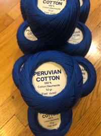 Peruvian Cotton - Egyptian Blue Color Shade