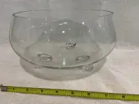 Glass Round Footed Fruit Bowl 