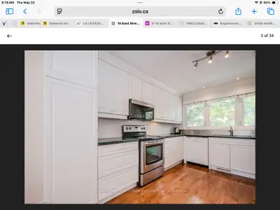 Selling our current kitchen, cabinets and countertop. Measures 12’10” on the stove wall x 12’ 1/2” o...