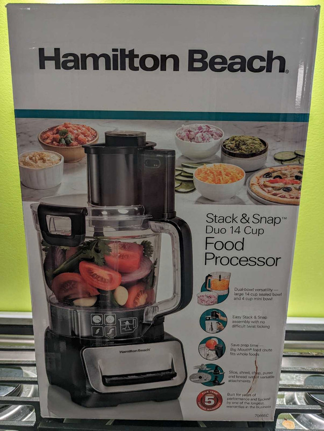 Hamilton Beach Food Processor dans Robots culinaires et mélangeurs  à Ouest de l’Île