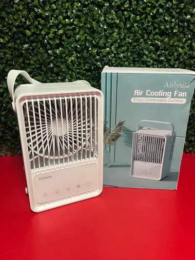 Portable Evaporative Cooler, 3 Wind Speeds & 2 Mist Modes, White, View more
