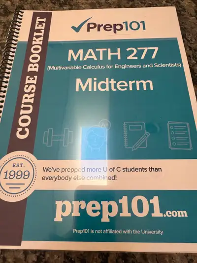 Prep 101 Math 277(Multivariable Calculus for Engineers, View more