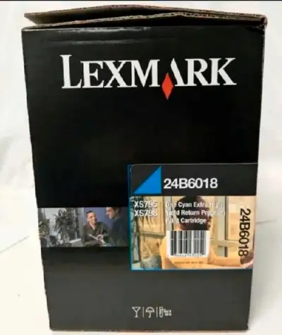 New! Genuine Lexmark 24B6018 One Cyan Extra High Yield Toner, View more
