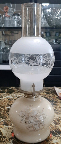 Belle Lampe à Huile Vintage Complète Mèche Incluse