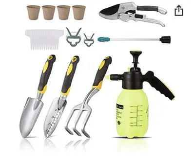 Gardening Tools Set Plants Care Garden Hand Tool - Pruner, Trowe, View more