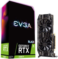 EVGA GeForce RTX 2080 Ti Black Edition Gaming, 11GB GDDR6
