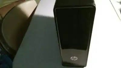 HP Slimline d.top pc-8 gb ram 1tb SSD -g. cond.-wiped win10, View more