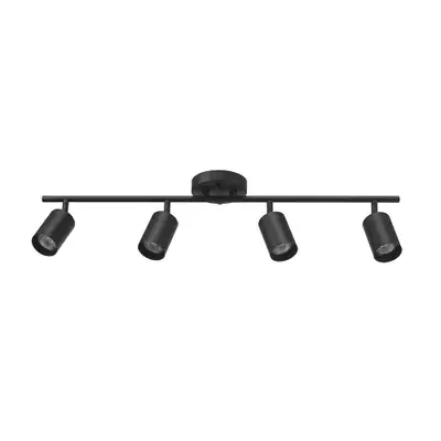 Globe Electric 4-Light Matte Black Track Lighting Bar, View more