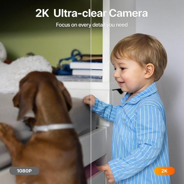 Indoor Security Camera / 2K Pet Camera (Brand New) in Security Systems in City of Toronto - Image 3
