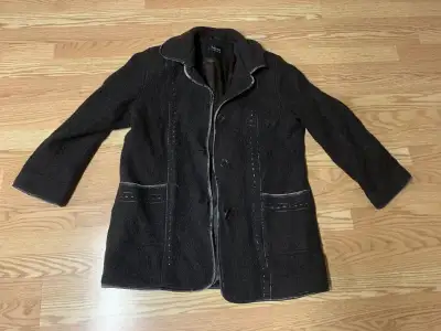 Fenelli Lined Wool Coat Spring Fall Size Medium Large - $5, View more