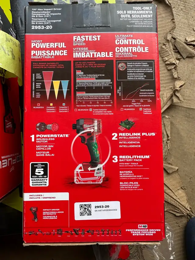 Milwaukee M18 FUEL 1/4" Hex Impact Driver in Power Tools in Mississauga / Peel Region - Image 4