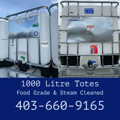 BULK DIRECT – Calgary’s Only Food-Grade Tote Supplier - Collect rainwater the right way with our sin...
