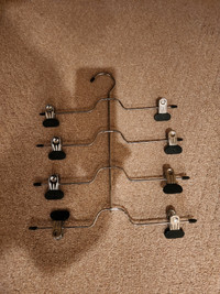 CLOSET ORGANIZER – PANT/SKIRT HANGER WITH CLIPS - 4 TIERS