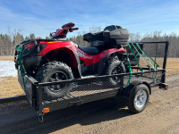 *Under 200 KMS* Full Quad Pkg: Brute 750, ATV Trailer, Trailer