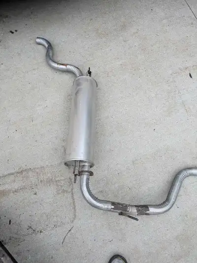 Brand new cat back exhaust system From my 1991 volvo 240 Doing engine swap so stock exhaust system i...