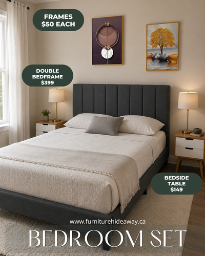 BEDROOM SET DEAL ️✨Create a warm and stylish bedroom for less, View more