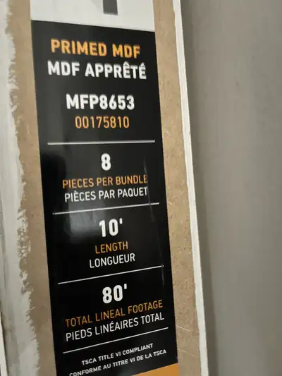Brand new baseboards asking 400.00 for all. Interested call 289-501-0670
