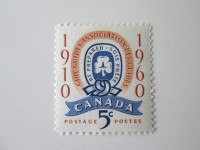 SC389 Postage  Stamp Canadian Mint Girl Guide Emblem Issued 1960