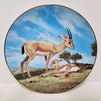 “The Slender-Horned Gazelle” by Will Nelson Collector Plate $9