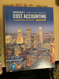 Cost accounting: A managerial emphasis 8th edition