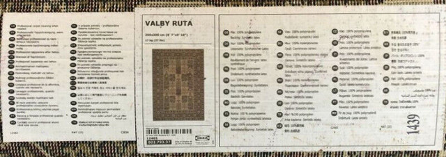 COLLECTION OF 5 "VALBY RUTA" RUGS in Rugs, Carpets & Runners in London - Image 3