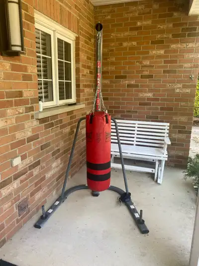 Everlast punching heavy bag with stand, View more