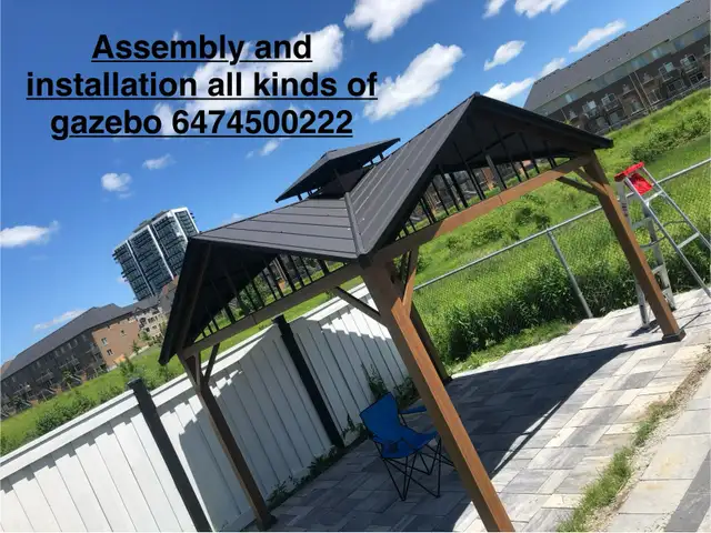 assembly of gazebo in Outdoor Tools & Storage in Markham / York Region - Image 9