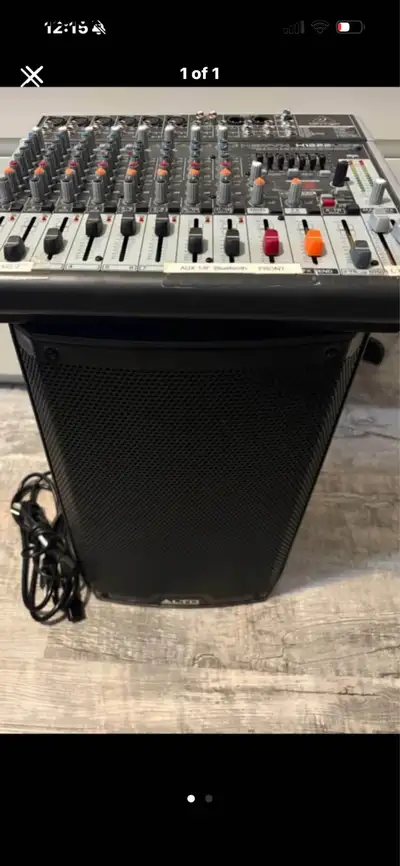 This is a used Behringer Alto audio system that provides excellent sound quality and versatility for...