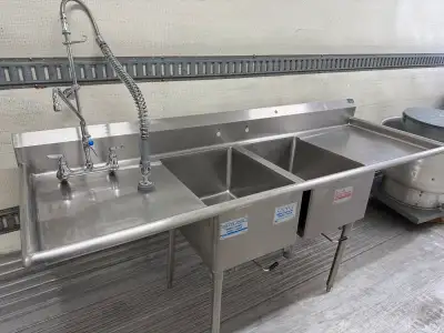 2&3 POT COMMERCIAL  KITCHEN/CAFE SINK, View more
