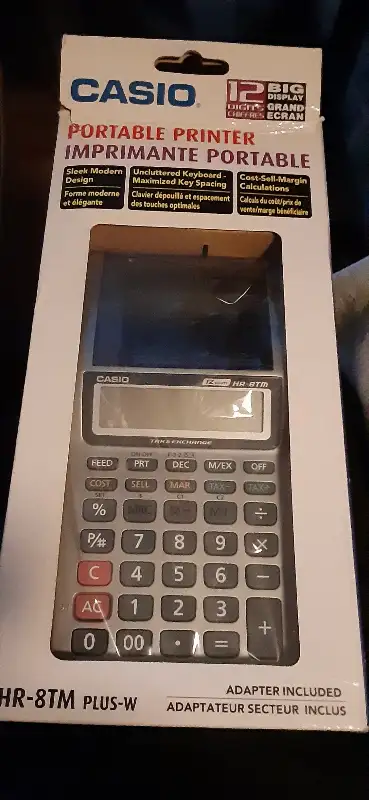 Casio portable printer $30, View more