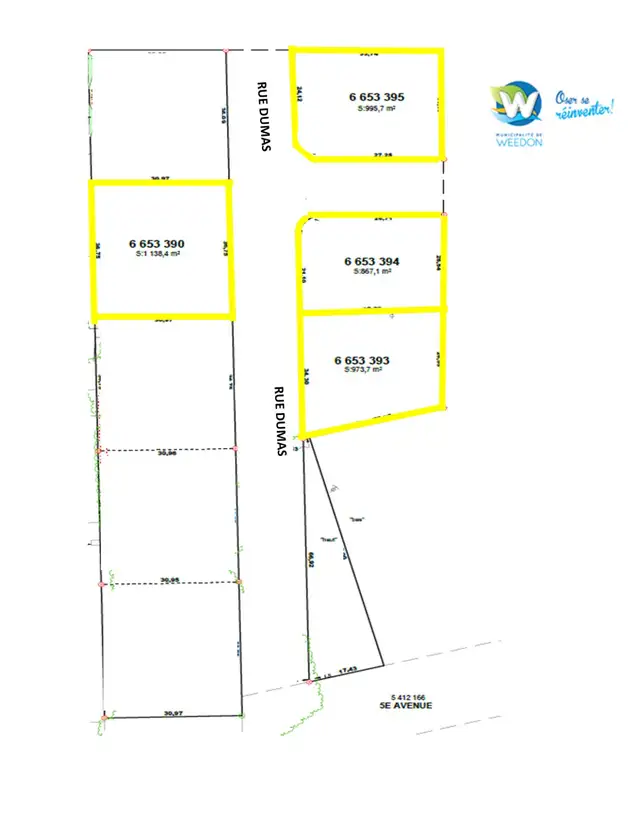 Terrains à vendre - Municipalité de Weedon