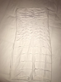 White Strapless Dress 