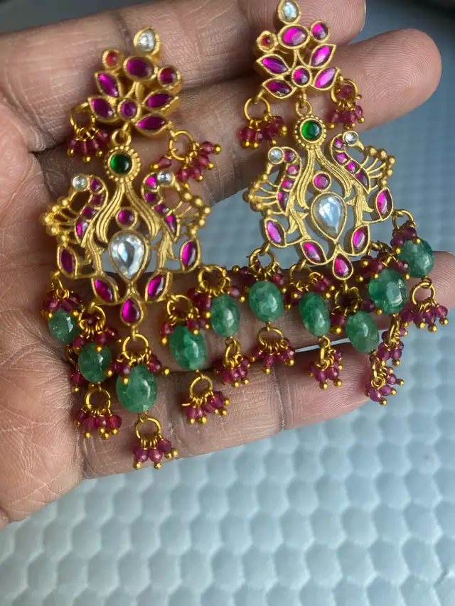 Jadau Kundan Earrings  – Traditional Indian Style