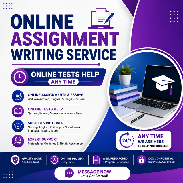 ONLINE ASSIGNMENT WRITING SERVICE, ONLINE TESTS HELP ANY TIME
