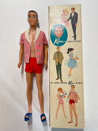 Vintage "Ken" Doll 1960 Original Box and Original Swimsuit