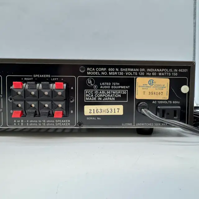 Rare RCA MSR130 Vintage Stereo Receiver Quartz Synthesized Teste in Stereo Systems & Home Theatre in City of Toronto - Image 10