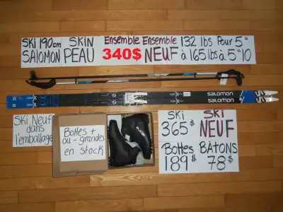 ENSEMBLES KIT COMPLET NEUF SKIN PEAU SKI DE FOND NEUF, View more