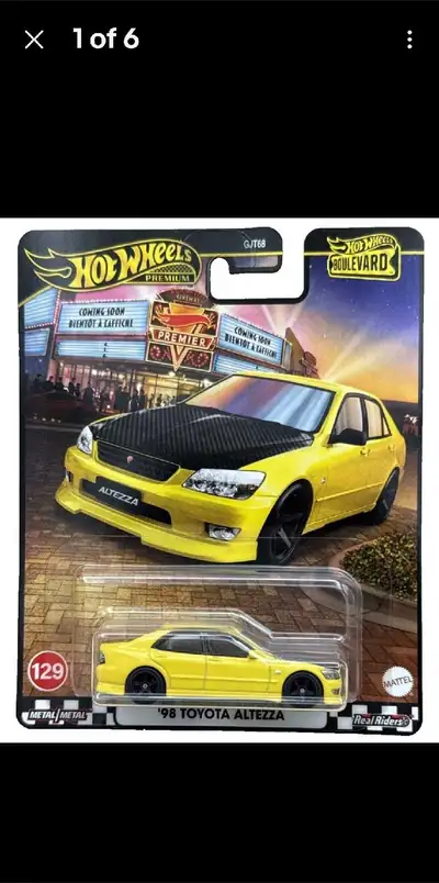 2025 Hot Wheels Boulevard '98 Toyota Altezza (yellow). $15 Pick up in Bowmanville.