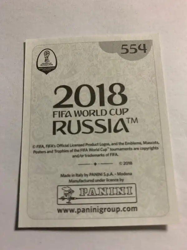2018 PANINI FIFA WORLD CUP RUSSIA  A. MATHLOUTHI #554 TUNISIA in Arts & Collectibles in Longueuil / South Shore - Image 3