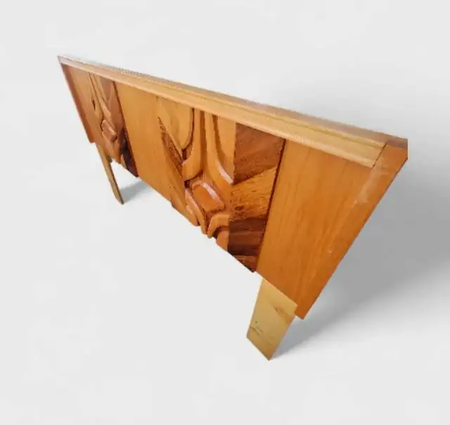 Tête de lit Quee. MCM Brutaliste circa 1960's 70's in Beds & Mattresses in Sherbrooke - Image 8