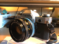 Canon AE-1 (461350) 35mm SLR Camera Canon FD 50mm 1:1.8 S.C. Len