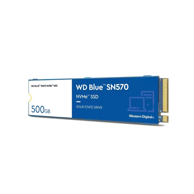 Western Digital 500gb SN570 NVME M.2 2300 MB/S INTERNAL SSD dans Cartes-mémoires et clés USB  à Laval/Rive Nord - Image 2