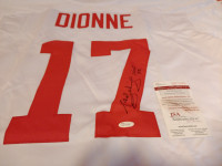 Autographed Marcel Dionne team Canada jersey with COA
