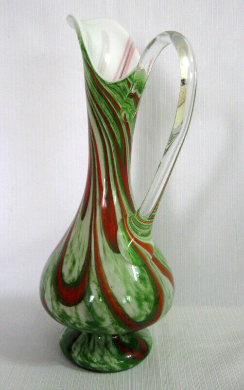 VASE STYLE AIGUIIERE  VERRE SOUFFLER VINTAGE BLOWNGLASS EWER dans Art et objets de collection  à Ouest de l’Île - Image 3