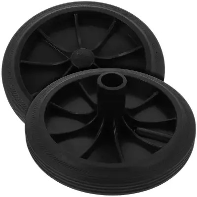 Cabilock 2Pcs Small Trash Can Replacement Wheel Rubber Garbage Bin Wheel Wastebasket Pulley Wheel Re...