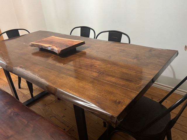 Live edge black walnut dining set in Dining Tables & Sets in City of Toronto - Image 3